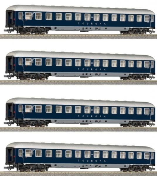 4 Piece car Set "Touropa"<br /><a href='images/pictures/Roco/64053.jpg' target='_blank'>Full size image</a>